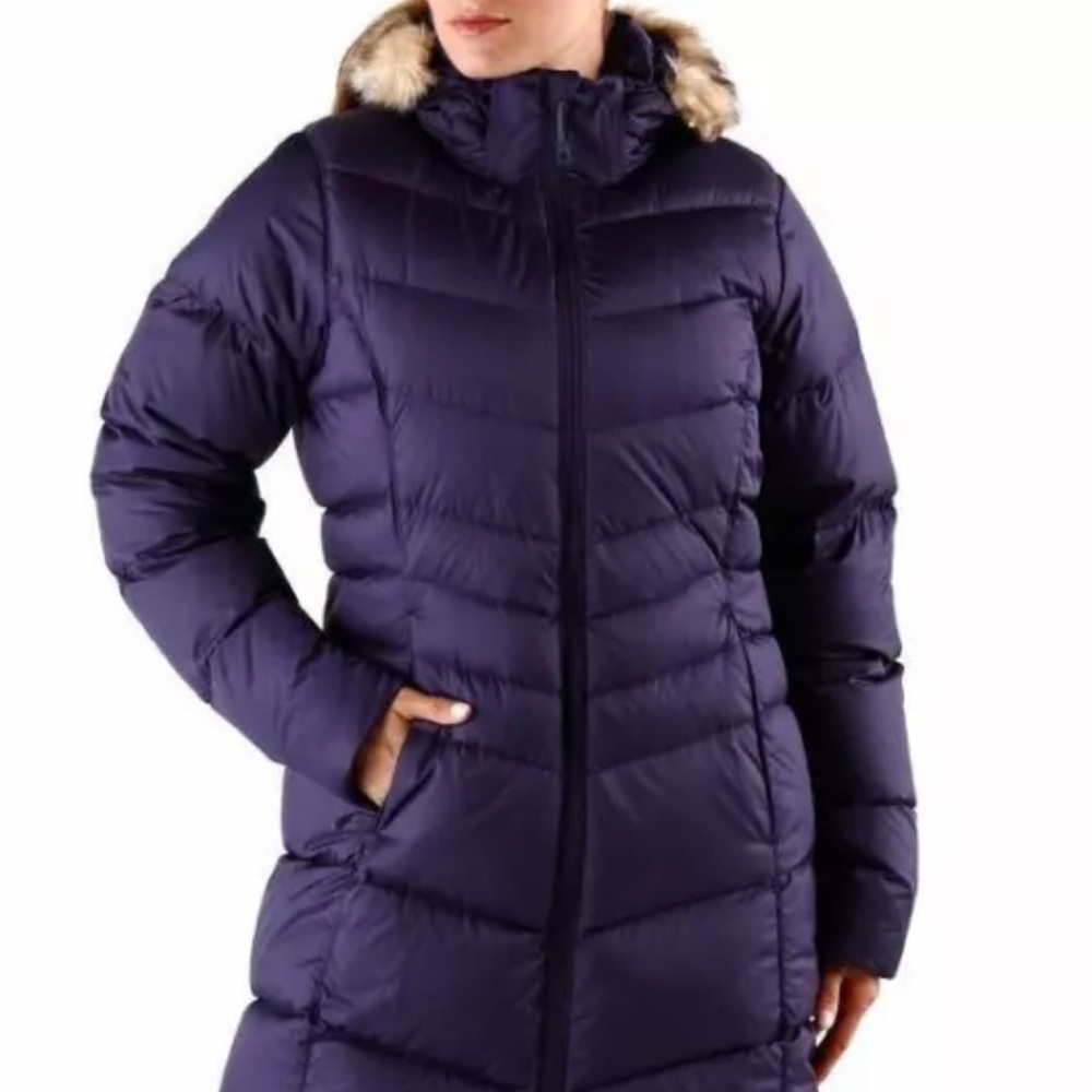 Mountain hardwear downtown parka jacket Large Purple
